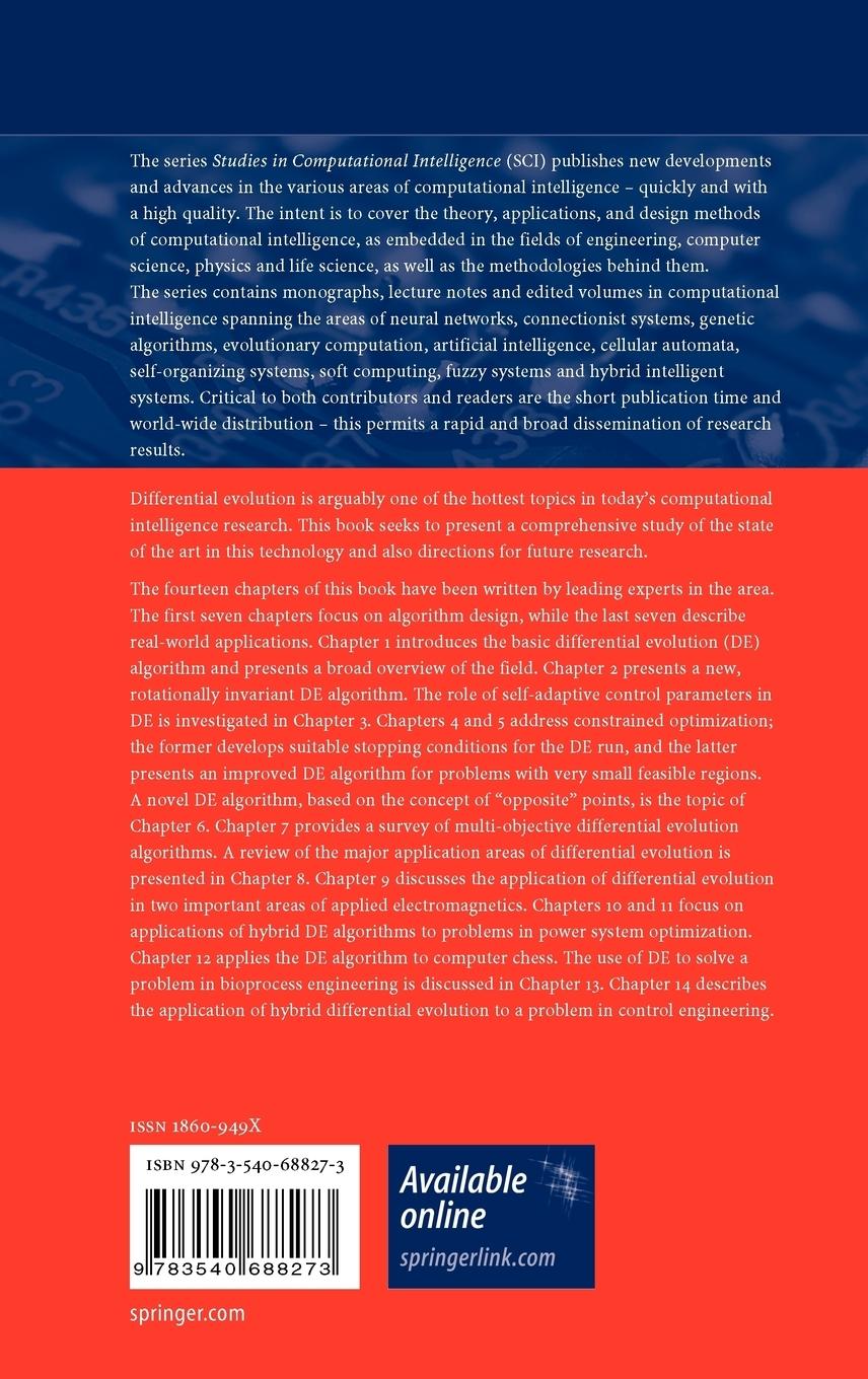 Rückseitencover Advances in Differential Evolution