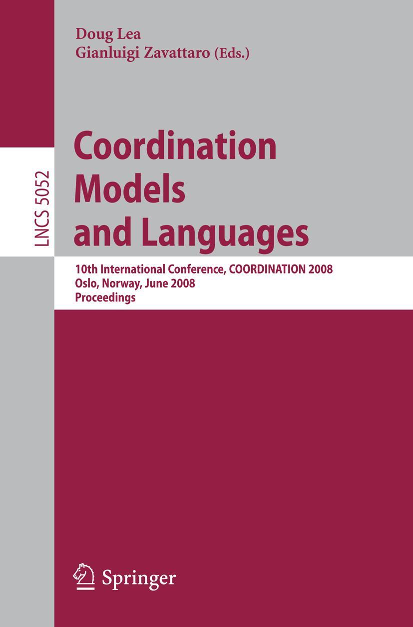 Vorderes Coverbild Coordination Models and Languages