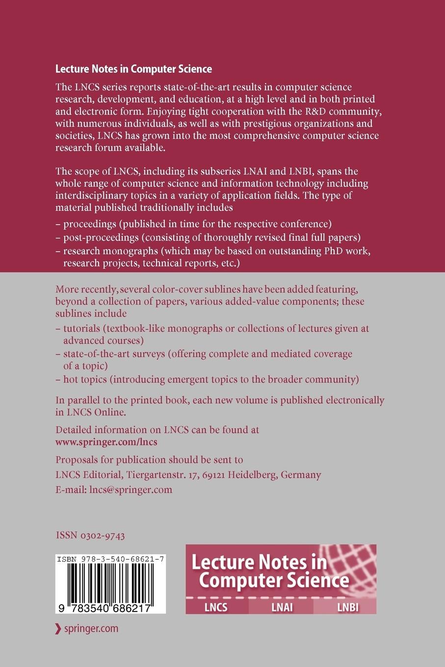 Rückseitencover Reliable Software Technologies - Ada-Europe 2008