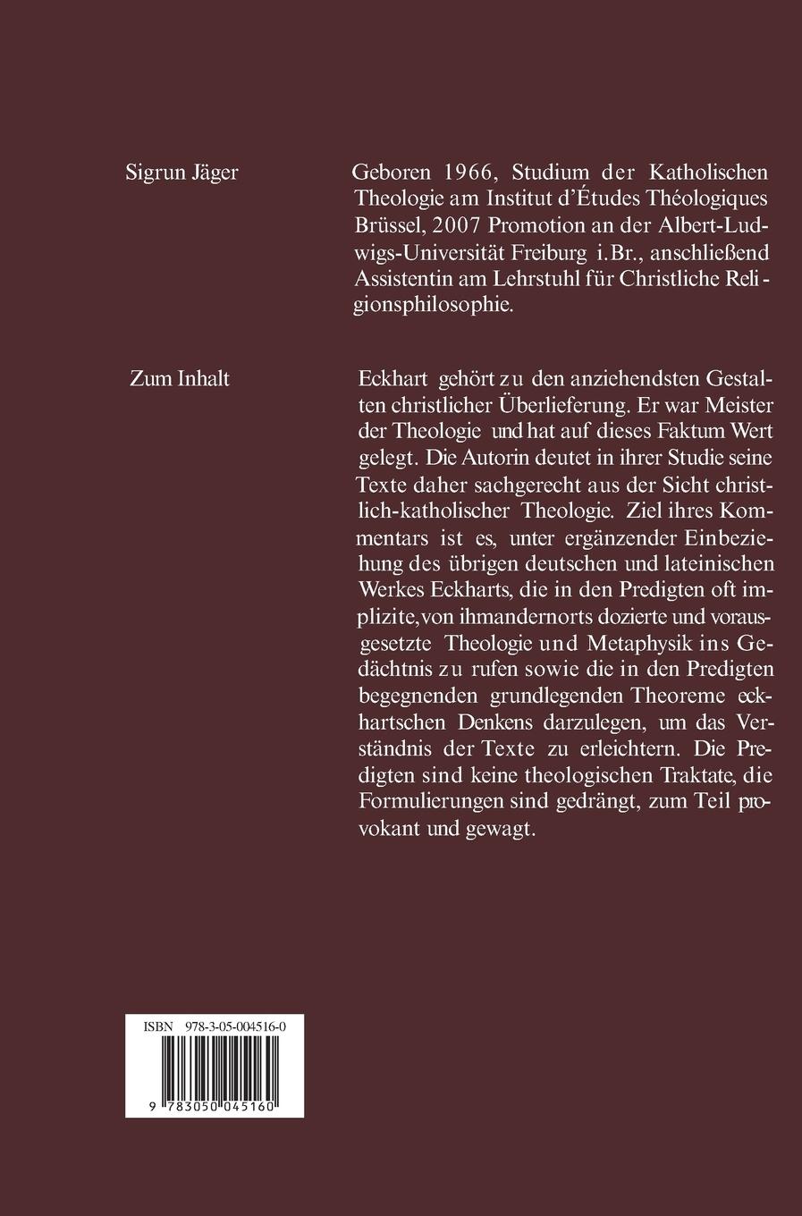 Rückseitencover Meister Eckhart - ein Wort im Wort