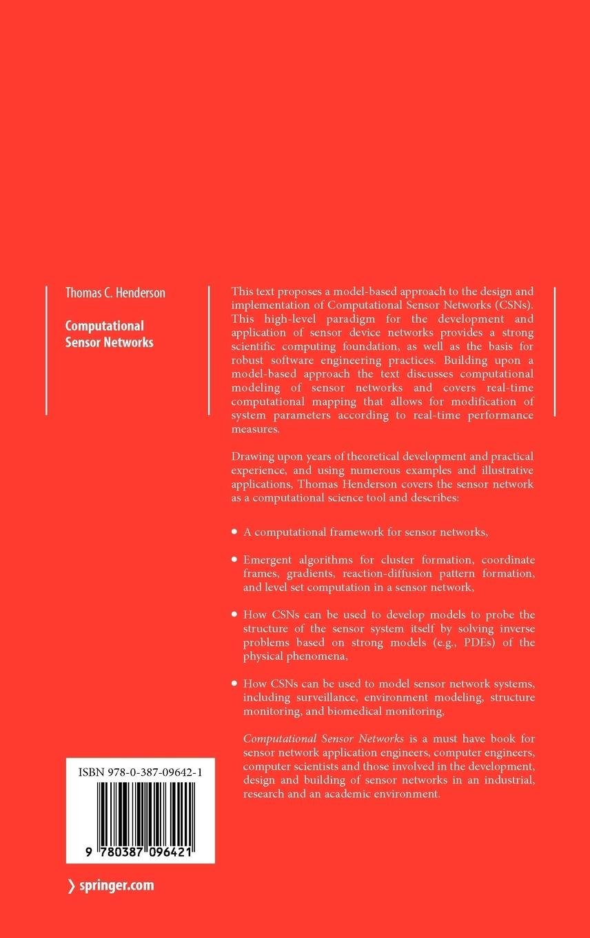 Rückseitencover Computational Sensor Networks