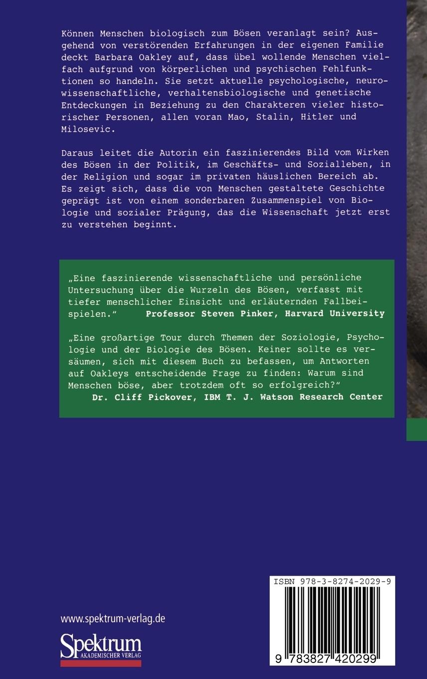 Rückseitencover Biologie des Bösen
