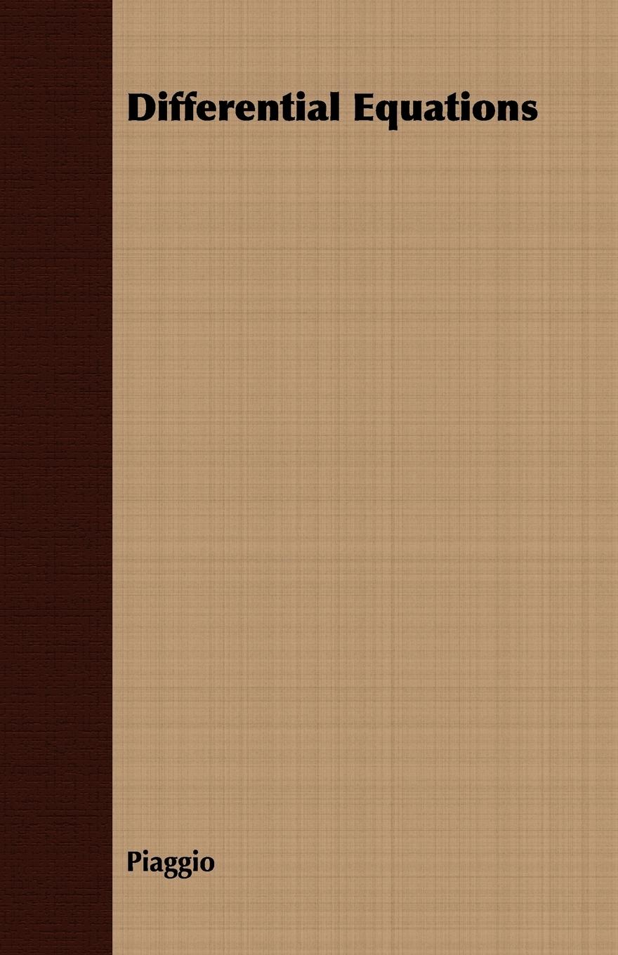 Vorderes Coverbild Differential Equations