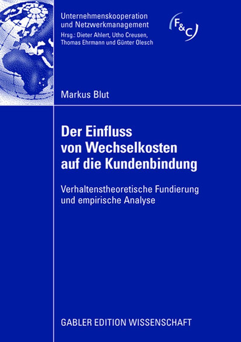 Vorderes Coverbild Der Einfluss von Wechselkosten auf die Kundenbindung