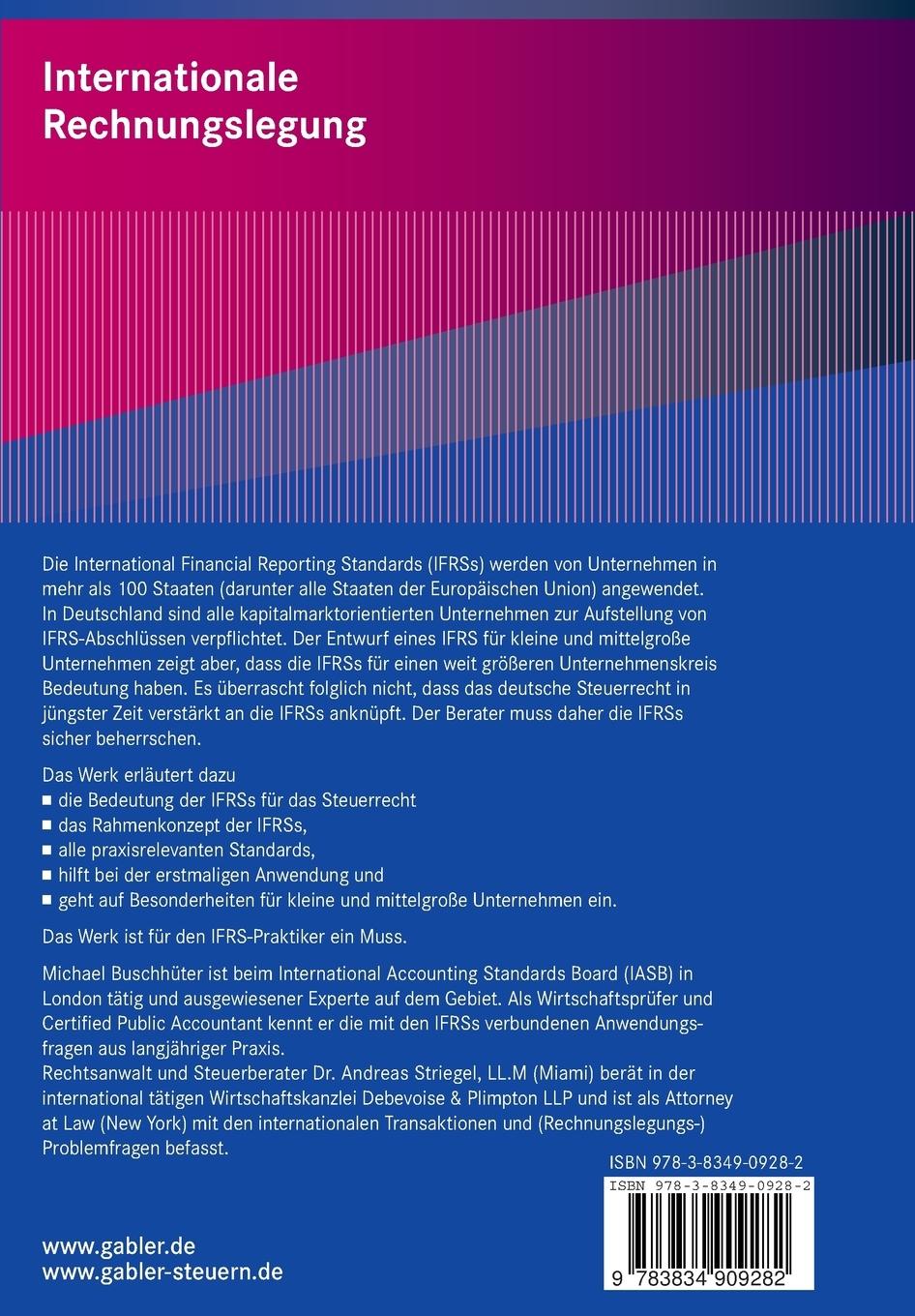 Rückseitencover Internationale Rechnungslegung