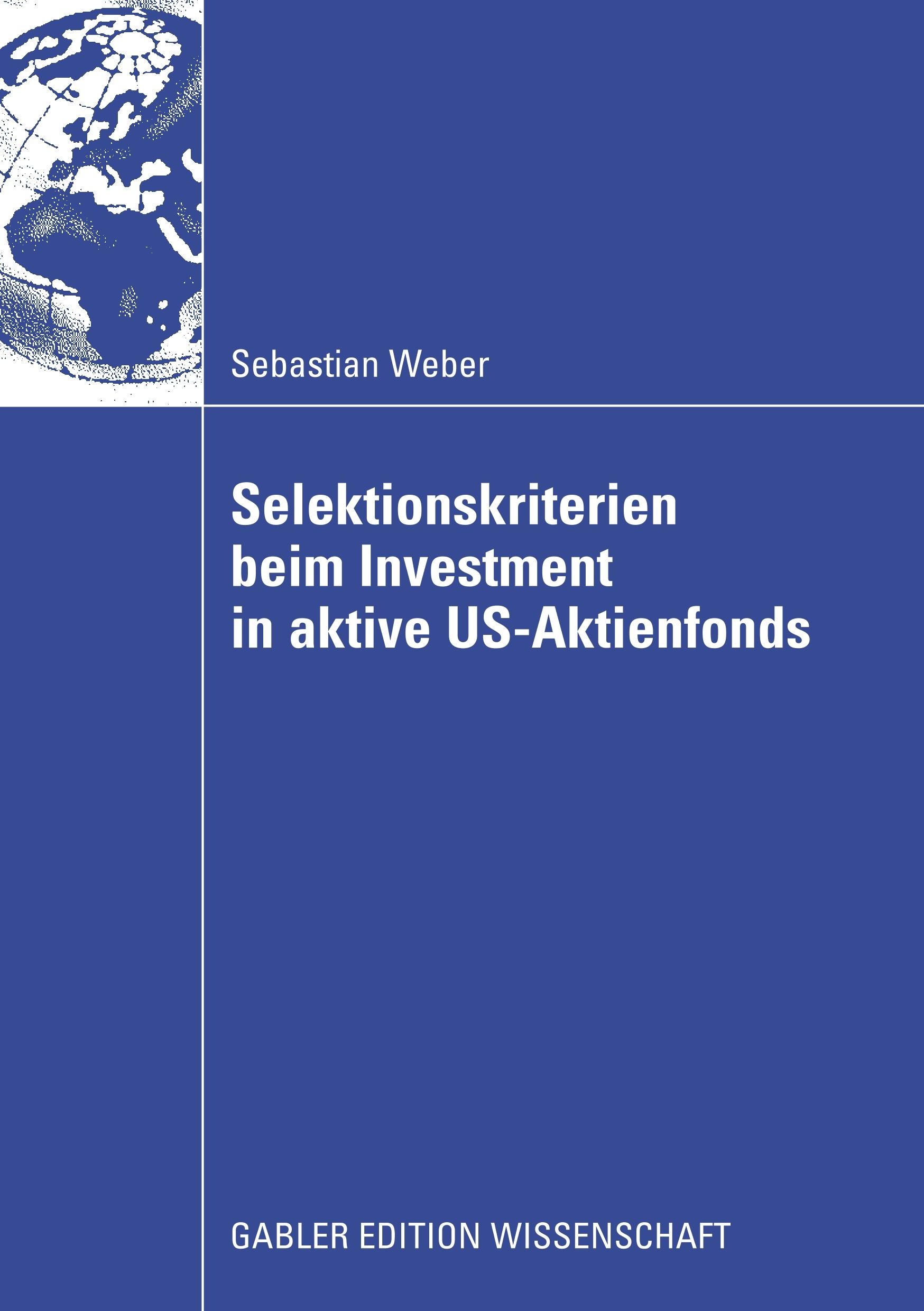 Vorderes Coverbild Selektionskriterien beim Investment in aktive US-Aktienfonds