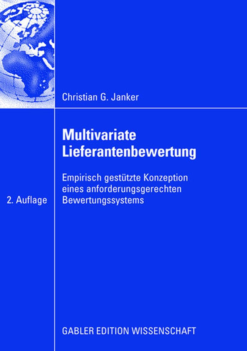 Vorderes Coverbild Multivariate Lieferantenbewertung