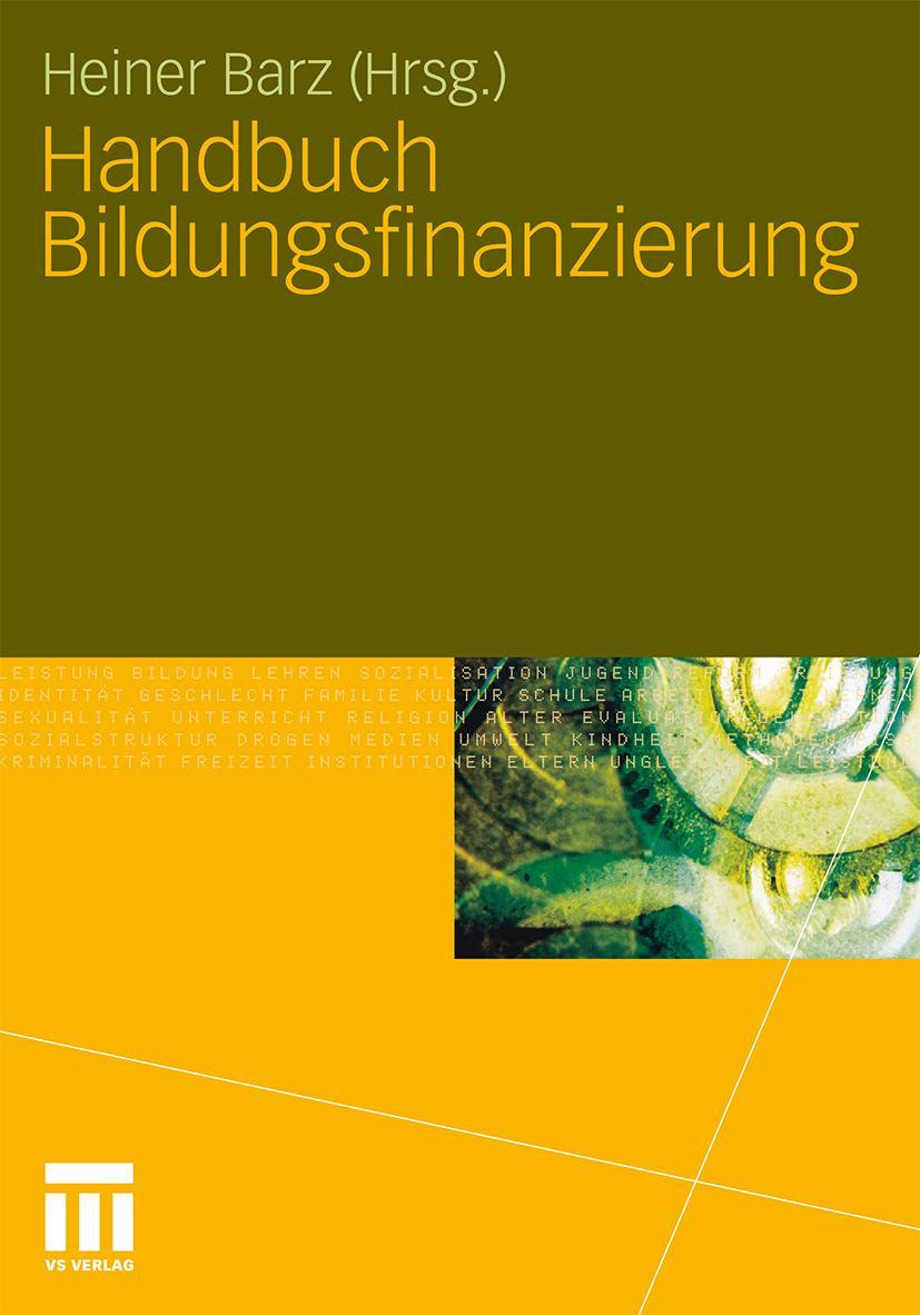Vorderes Coverbild Handbuch Bildungsfinanzierung