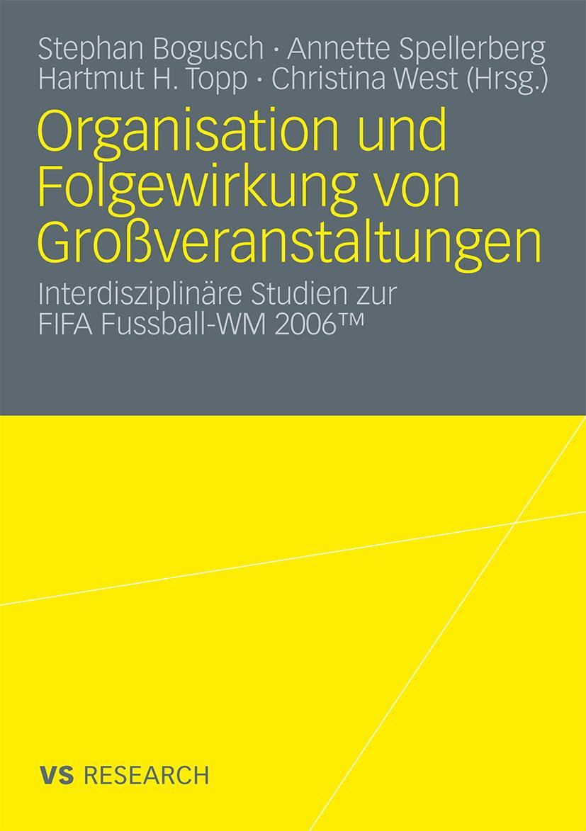 Vorderes Coverbild Organisation und Folgewirkung von Großveranstaltungen