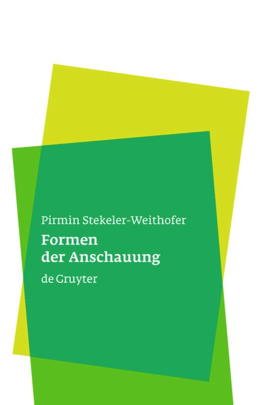 Vorderes Coverbild Formen der Anschauung
