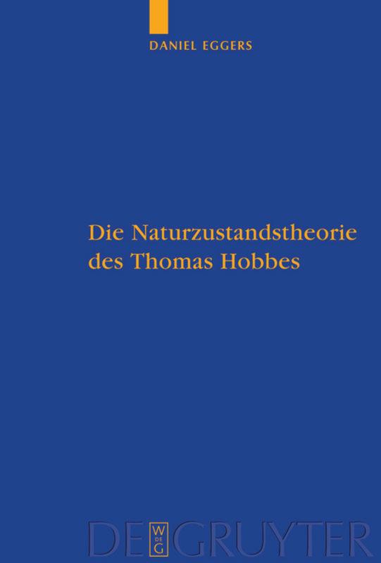 Vorderes Coverbild Die Naturzustandstheorie des Thomas Hobbes