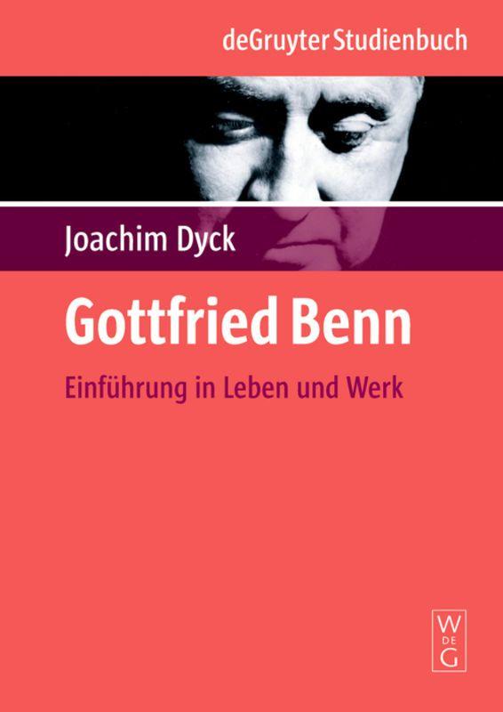 Vorderes Coverbild Gottfried Benn