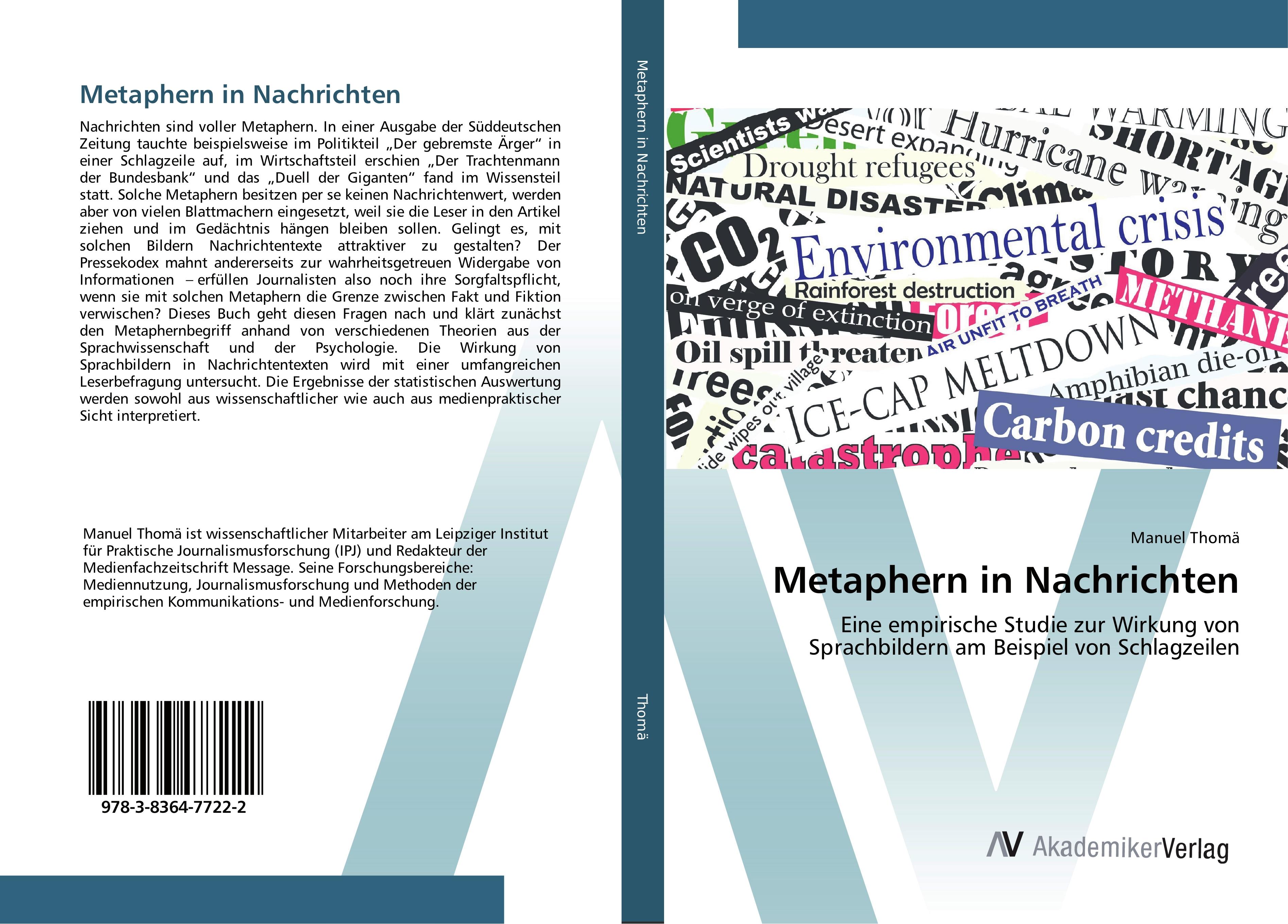 Vorderes Coverbild Metaphern in Nachrichten