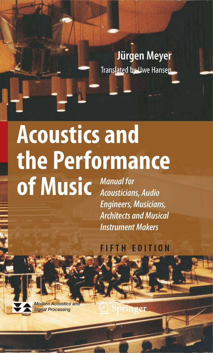 Vorderes Coverbild Acoustics and the Performance of Music