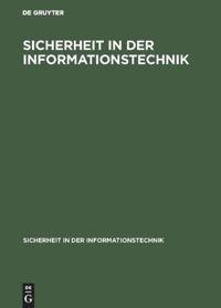 Vorderes Coverbild Sicherheit in der Informationstechnik