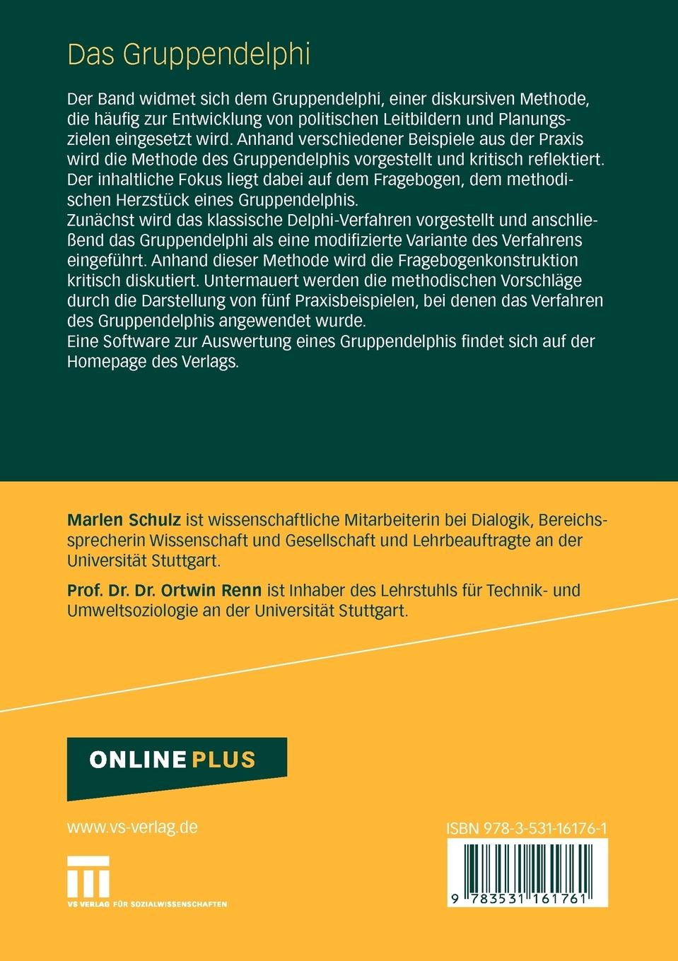 Rückseitencover Das Gruppendelphi