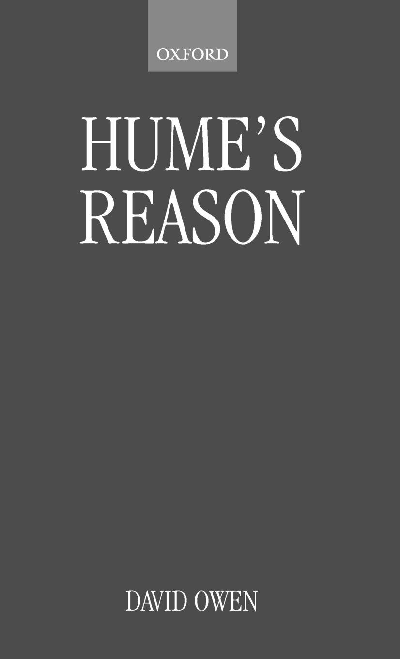 Vorderes Coverbild Hume's Reason