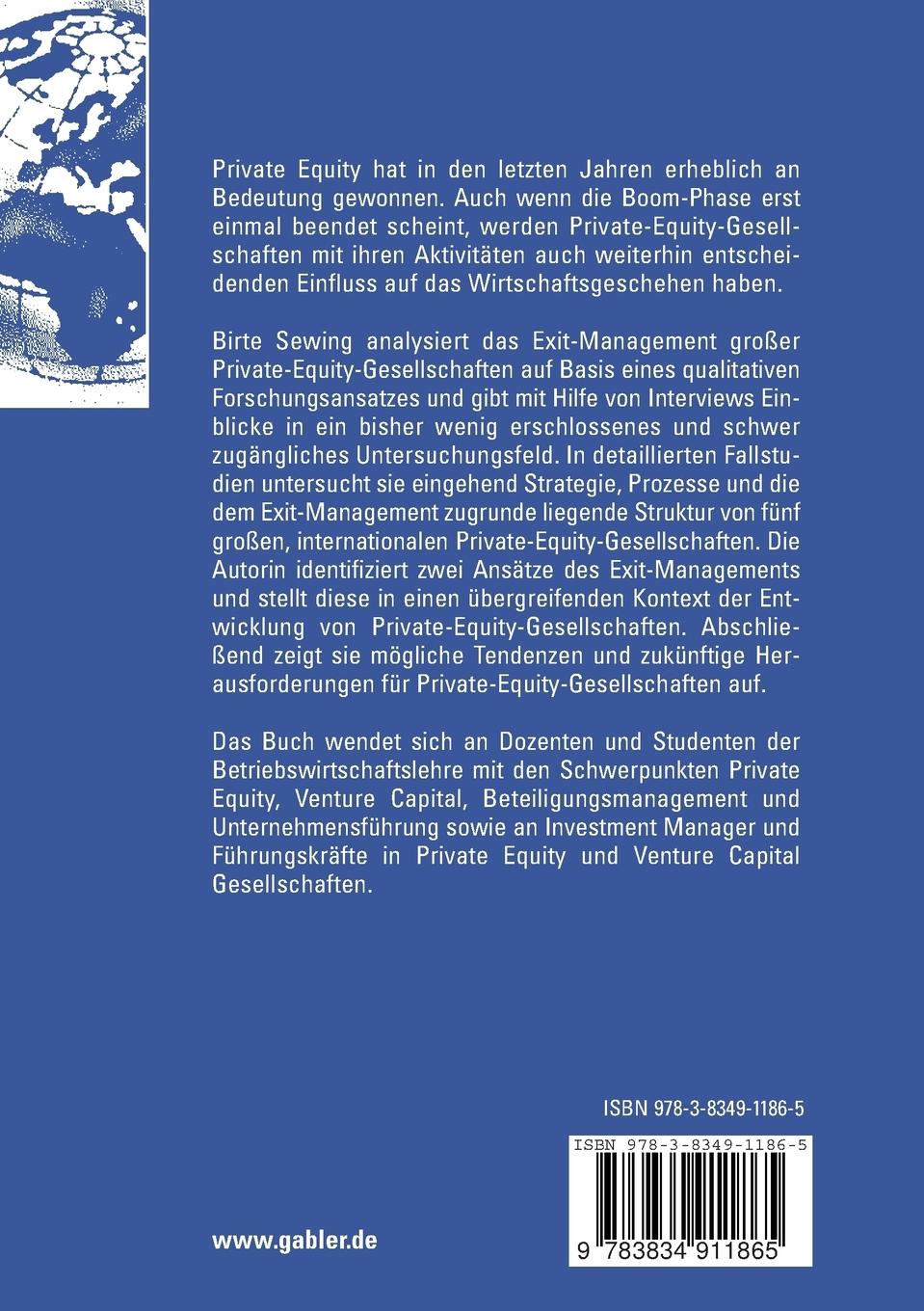 Rückseitencover Exit-Management in Private Equity