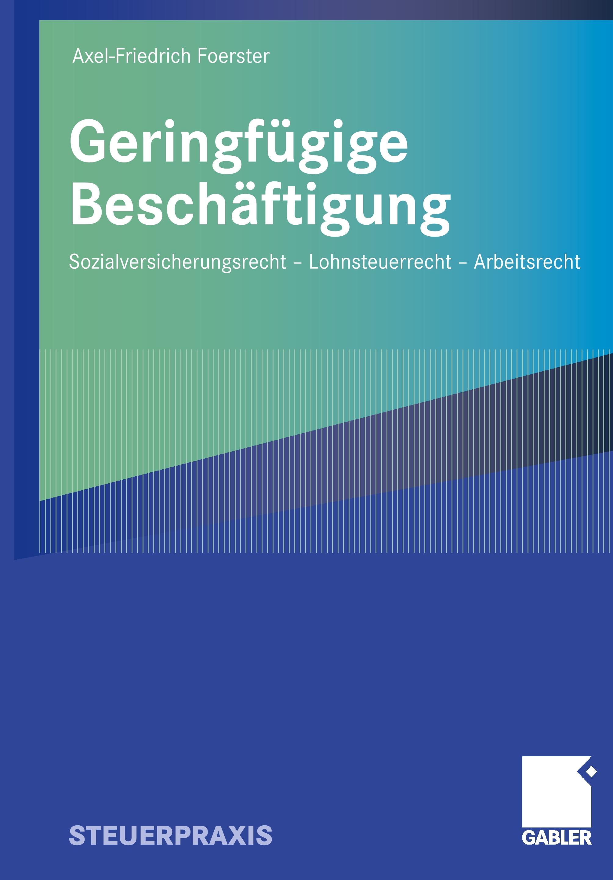 Vorderes Coverbild Geringfügige Beschäftigung