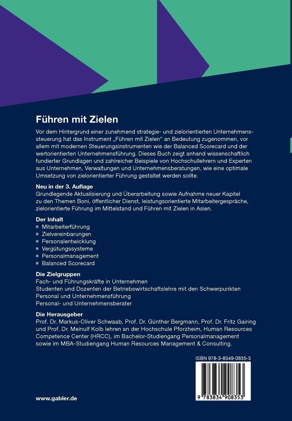 Rückseitencover Führen mit Zielen