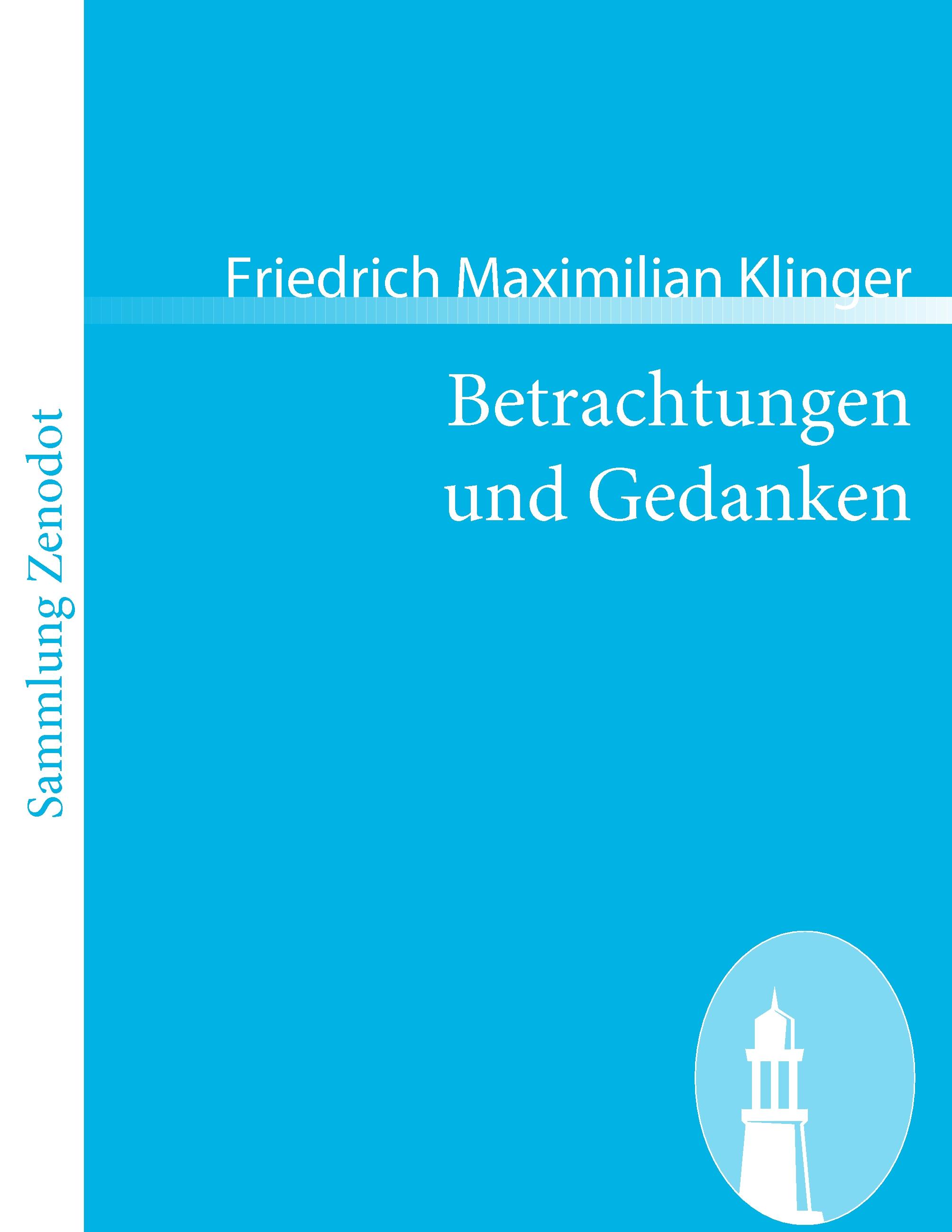 Vorderes Coverbild Betrachtungen und Gedanken