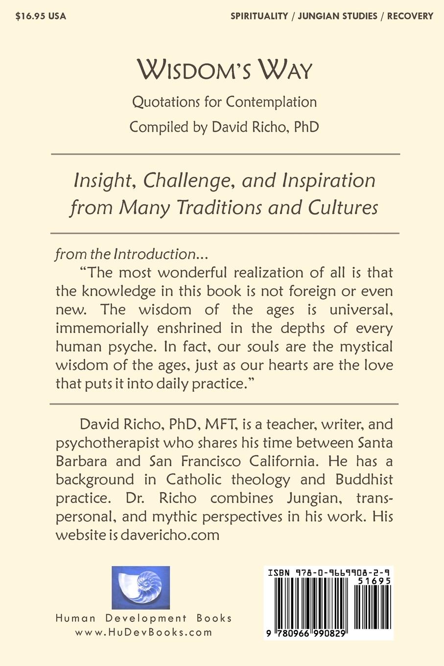 Rückseitencover Wisdom's Way: Quotations for Contemplation