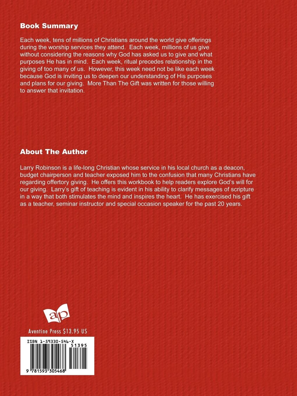 Rückseitencover More Than The Gift