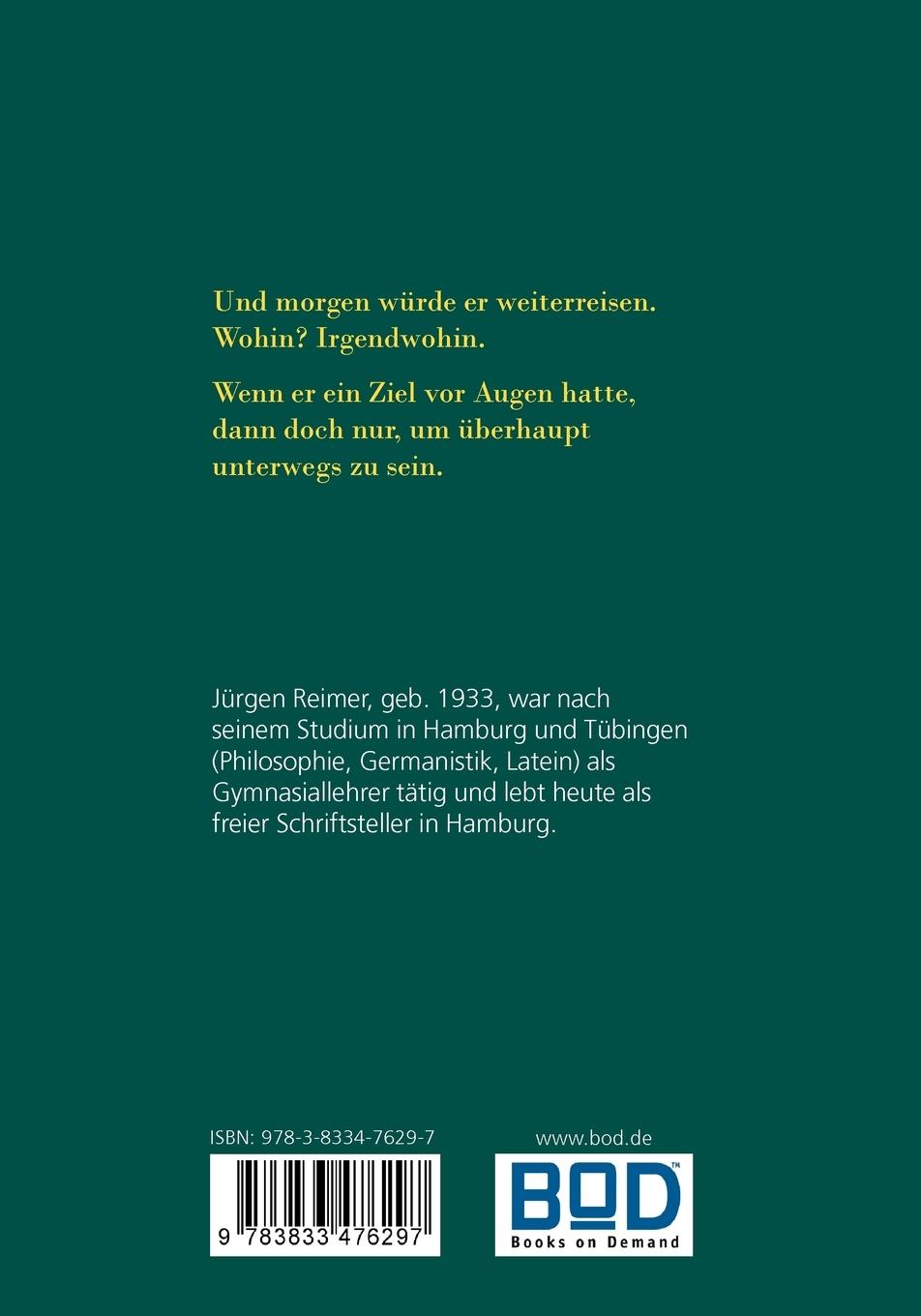Rückseitencover Geständnis eines Ruhelosen