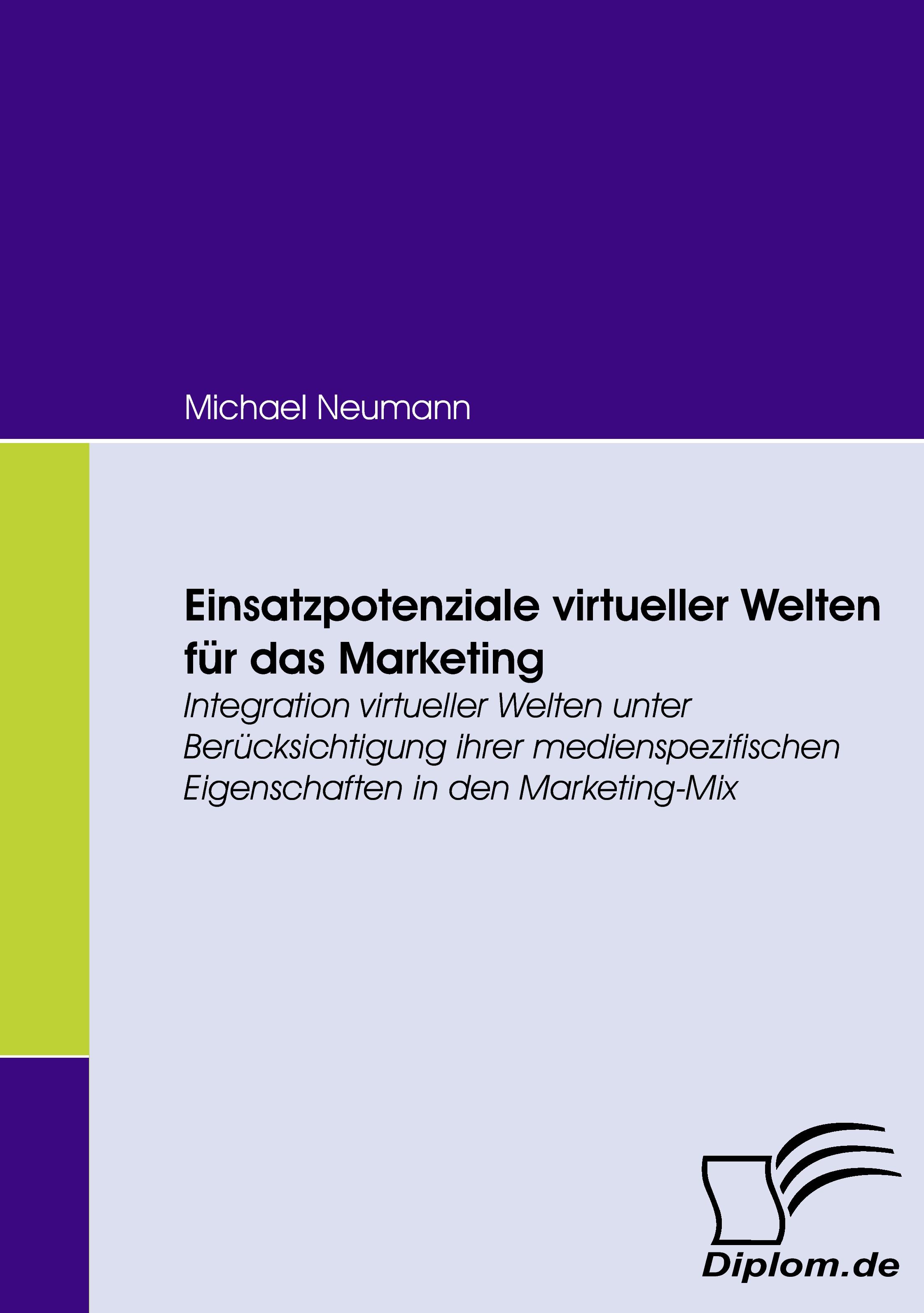 Vorderes Coverbild Einsatzpotenziale virtueller Welten für das Marketing