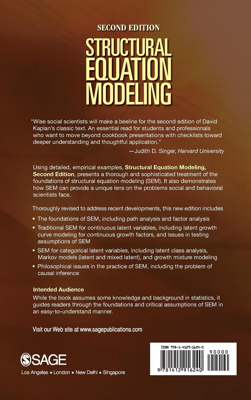 Rückseitencover Structural Equation Modeling