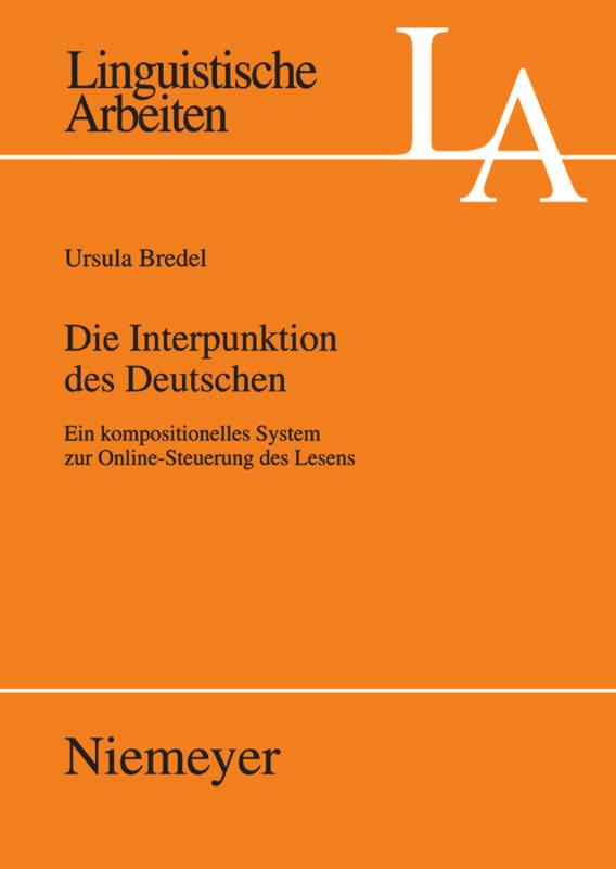 Vorderes Coverbild Die Interpunktion des Deutschen