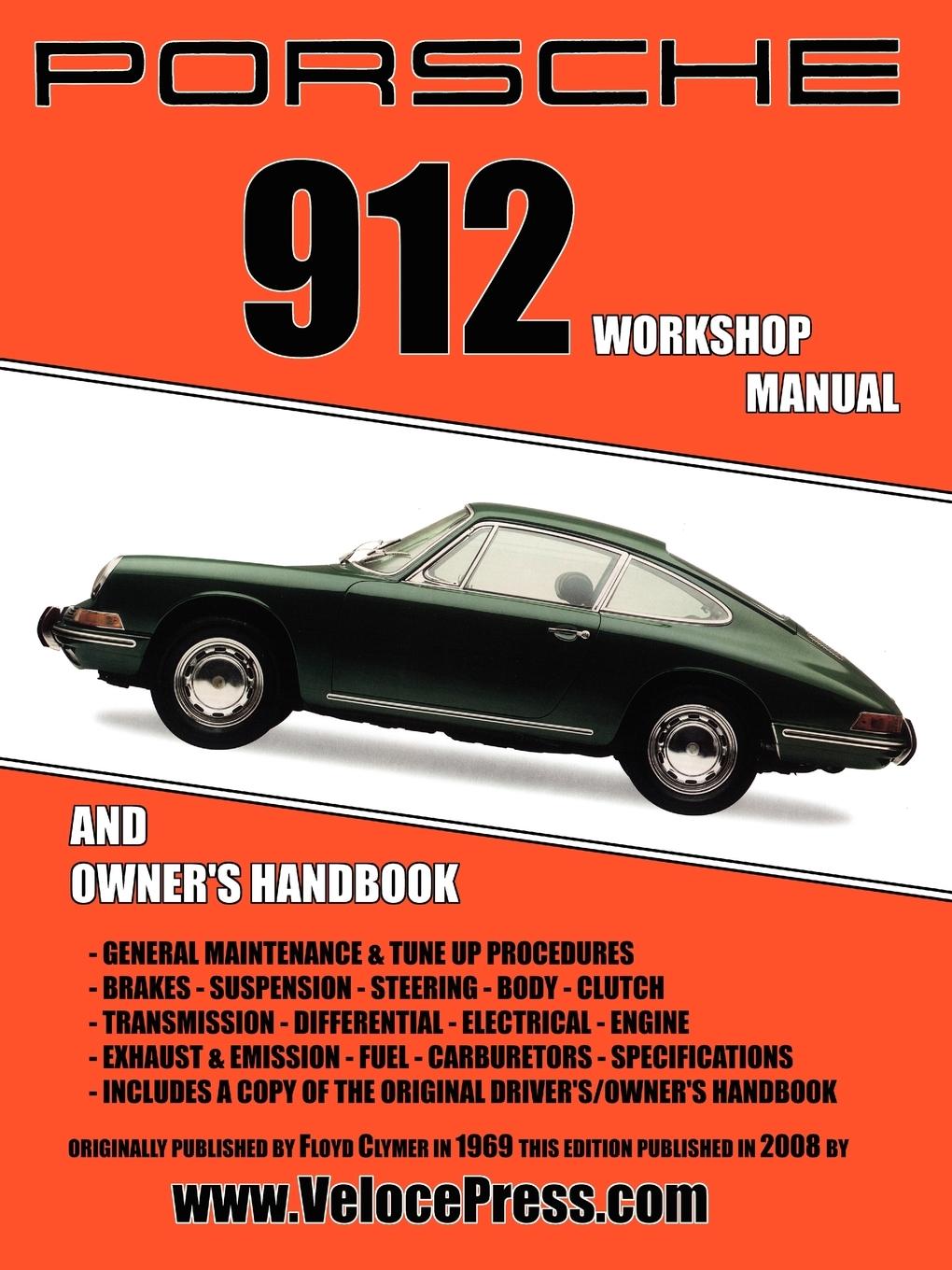 Vorderes Coverbild Porsche 912 Workshop Manual 1965-1968