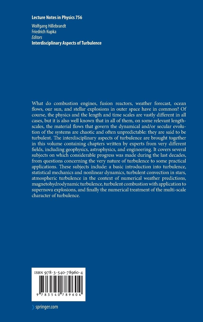 Rückseitencover Interdisciplinary Aspects of Turbulence