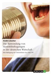 Vorderes Coverbild Die Anwendung von Austrittsbefragungen in der deutschen Wirtschaft