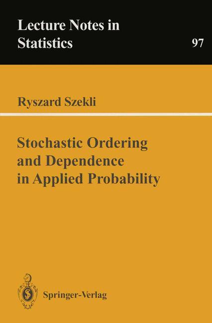 Vorderes Coverbild Stochastic Ordering and Dependence in Applied Probability