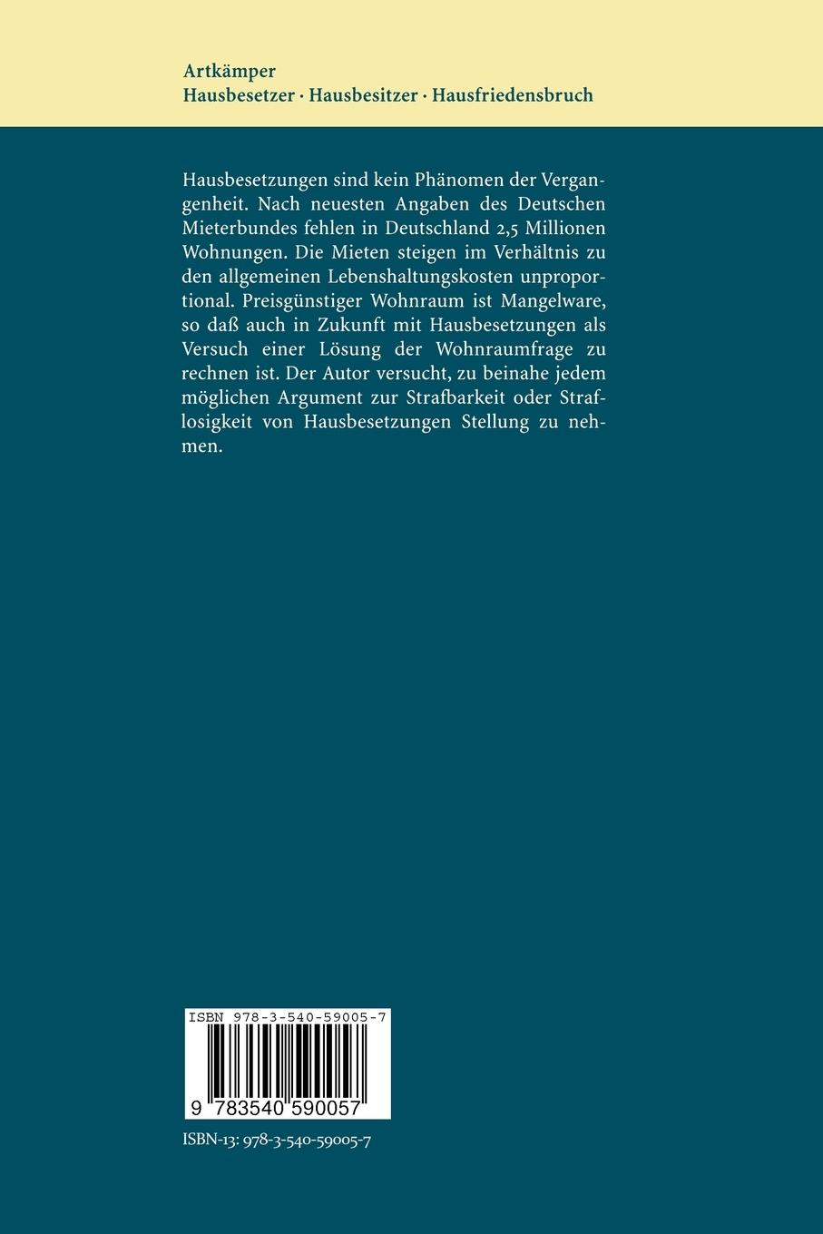 Rückseitencover Hausbesetzer Hausbesitzer Hausfriedensbruch