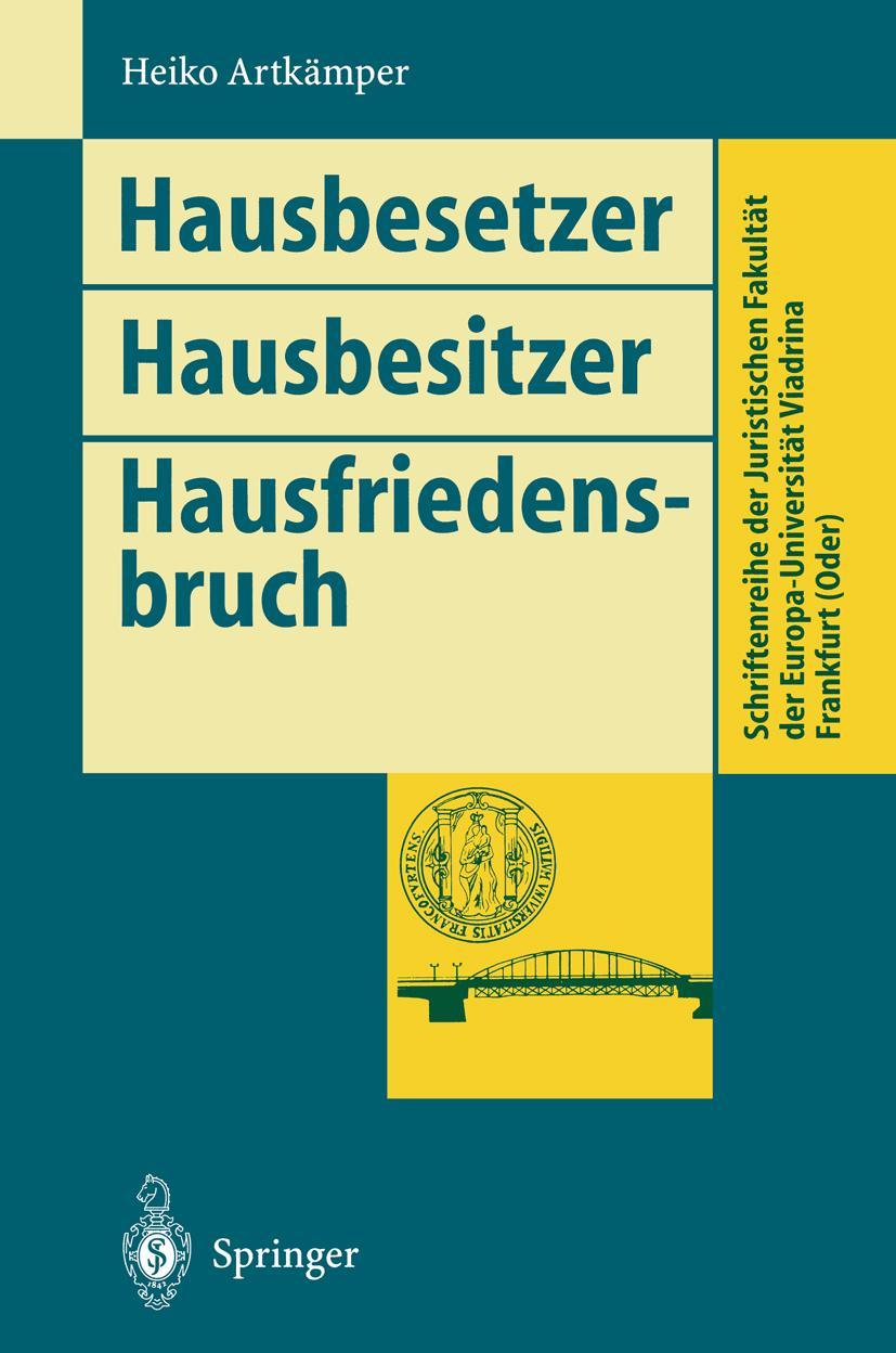 Vorderes Coverbild Hausbesetzer Hausbesitzer Hausfriedensbruch