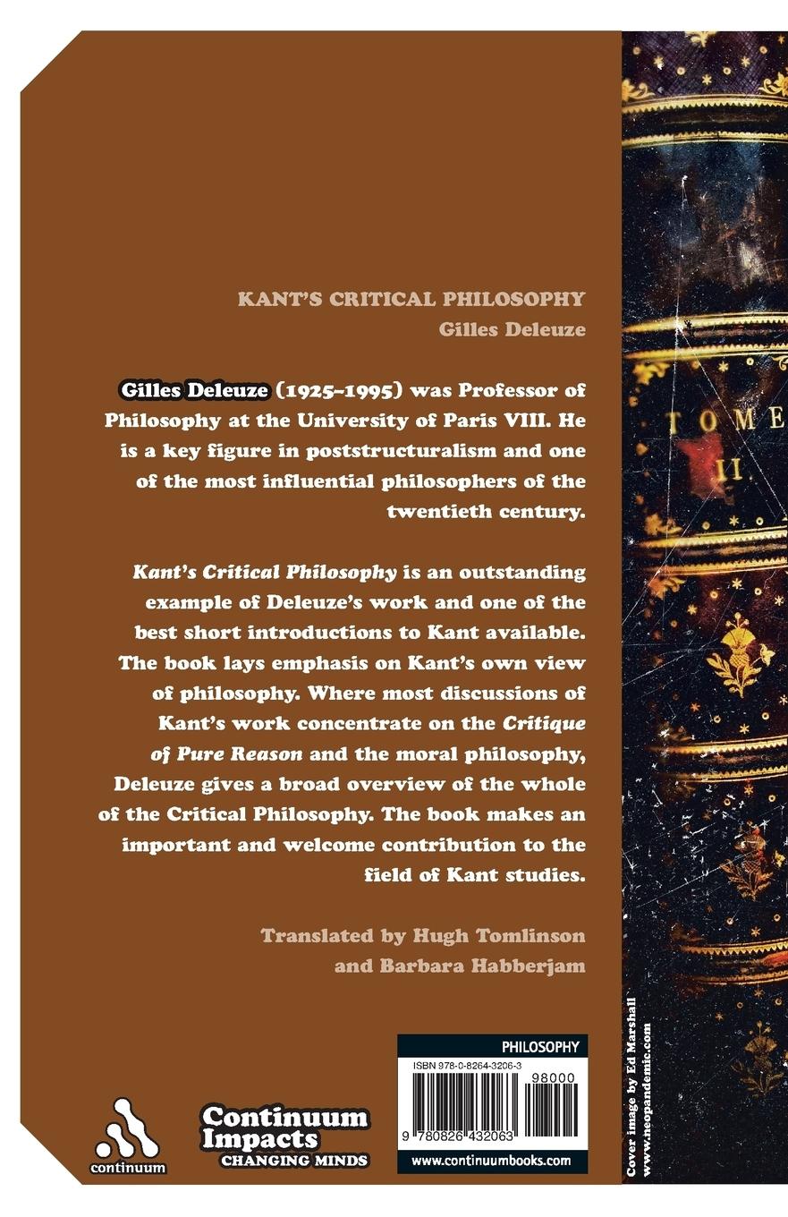 Rückseitencover Kant's Critical Philosophy
