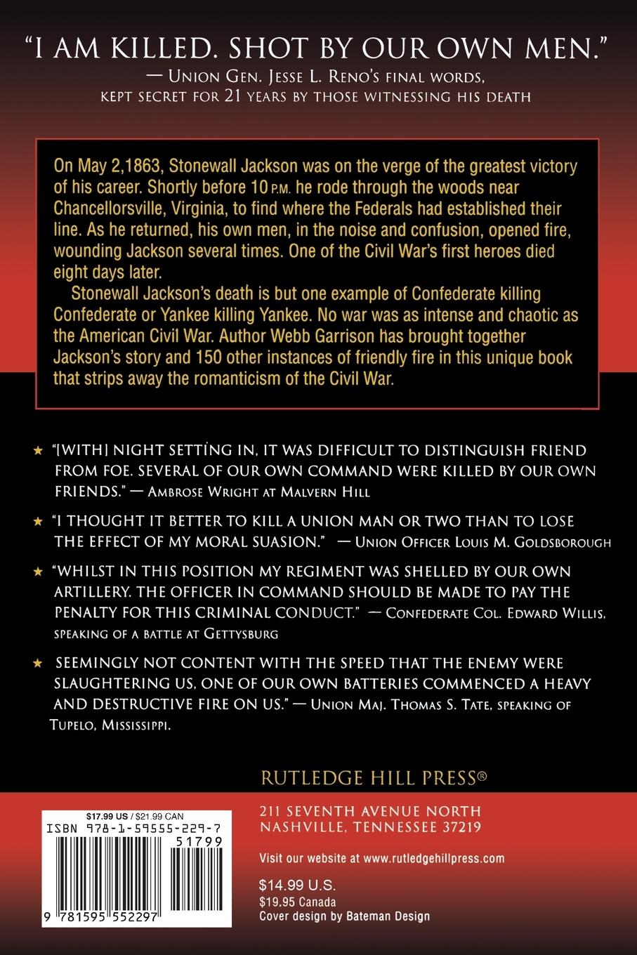 Rückseitencover Friendly Fire in the Civil War