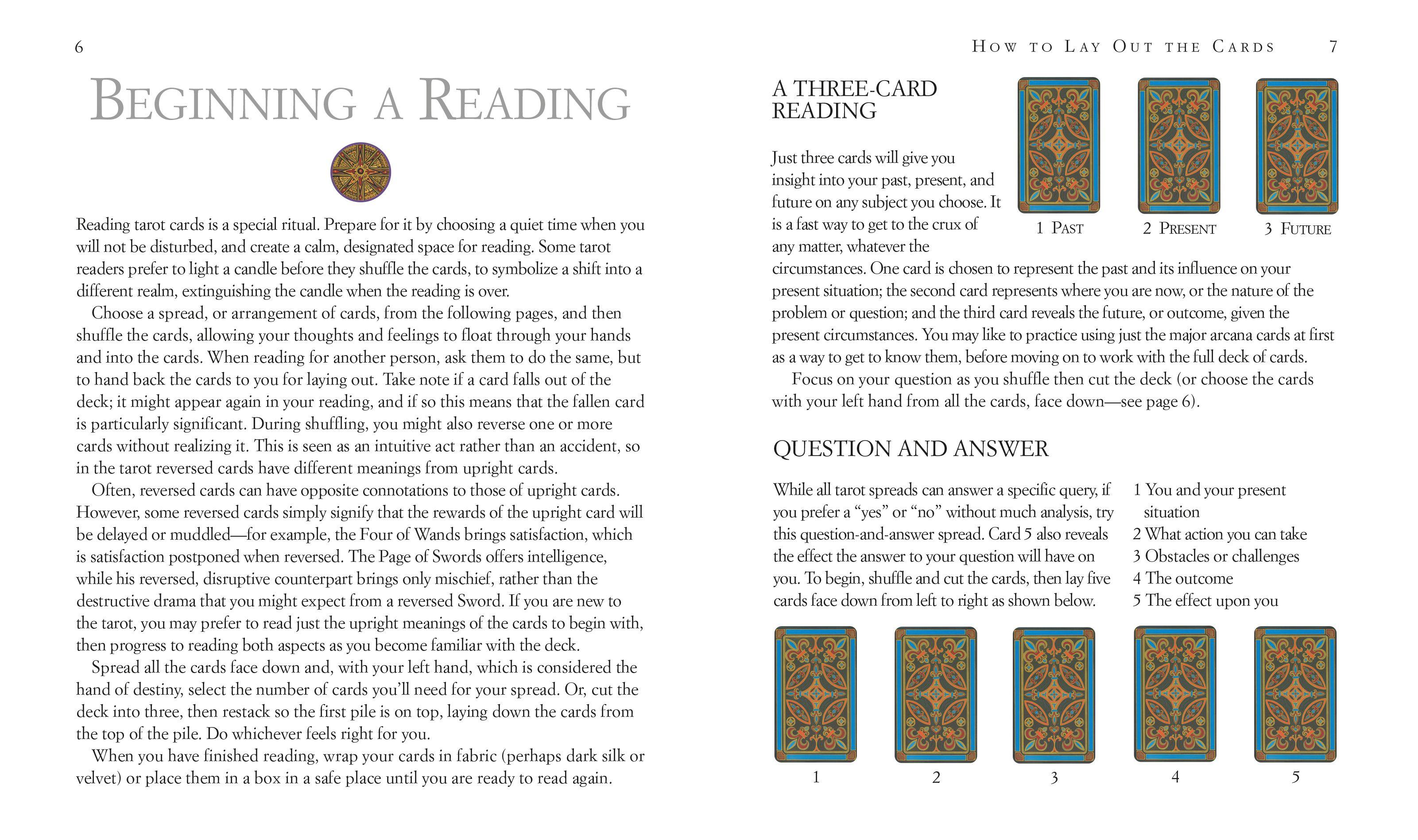 Beispielinhalt (Bild) The Golden Tarot