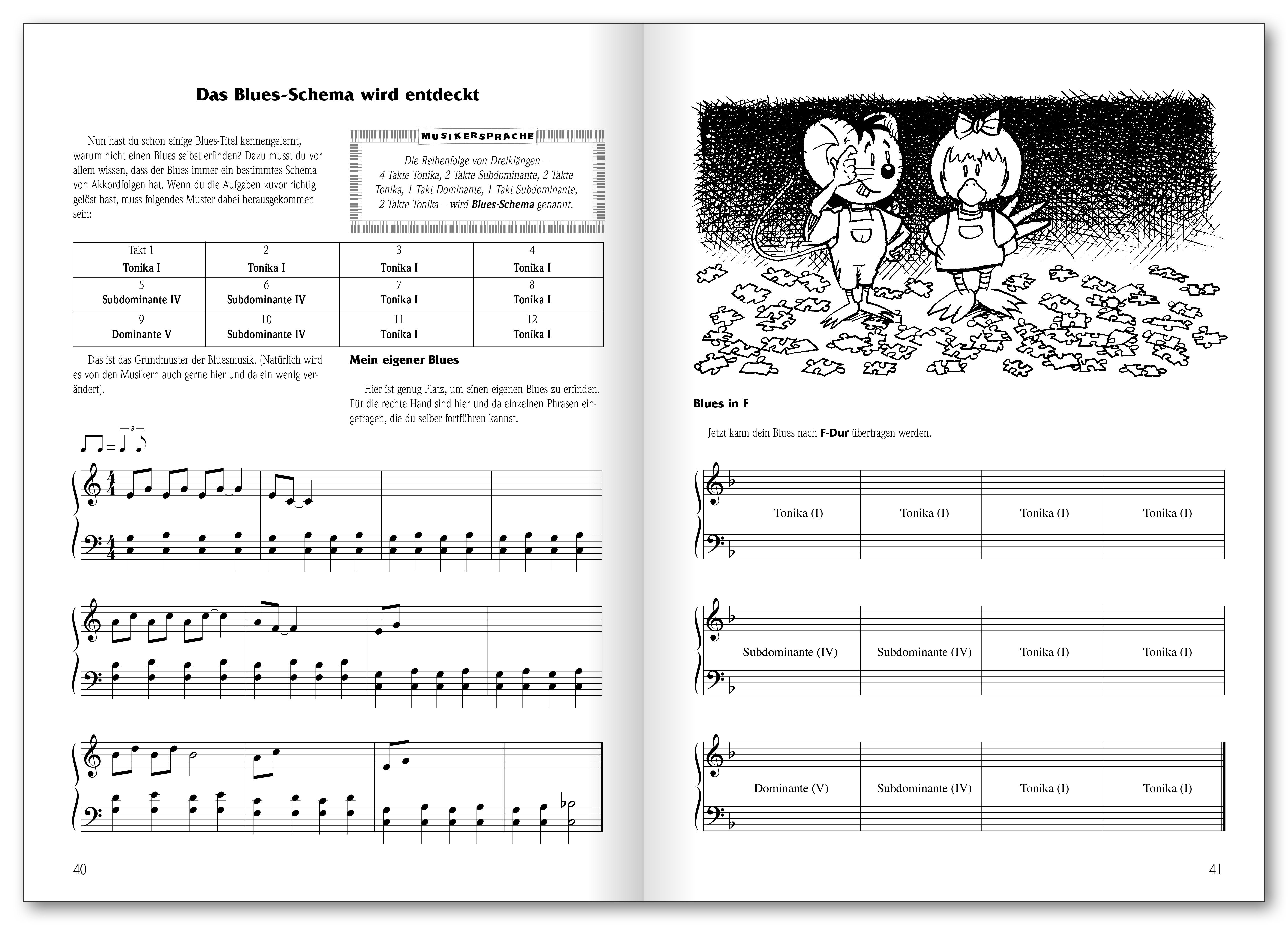 Beispielinhalt (Bild) Die Klavier-Spiel-Schule 3 mit Lilli und Resa