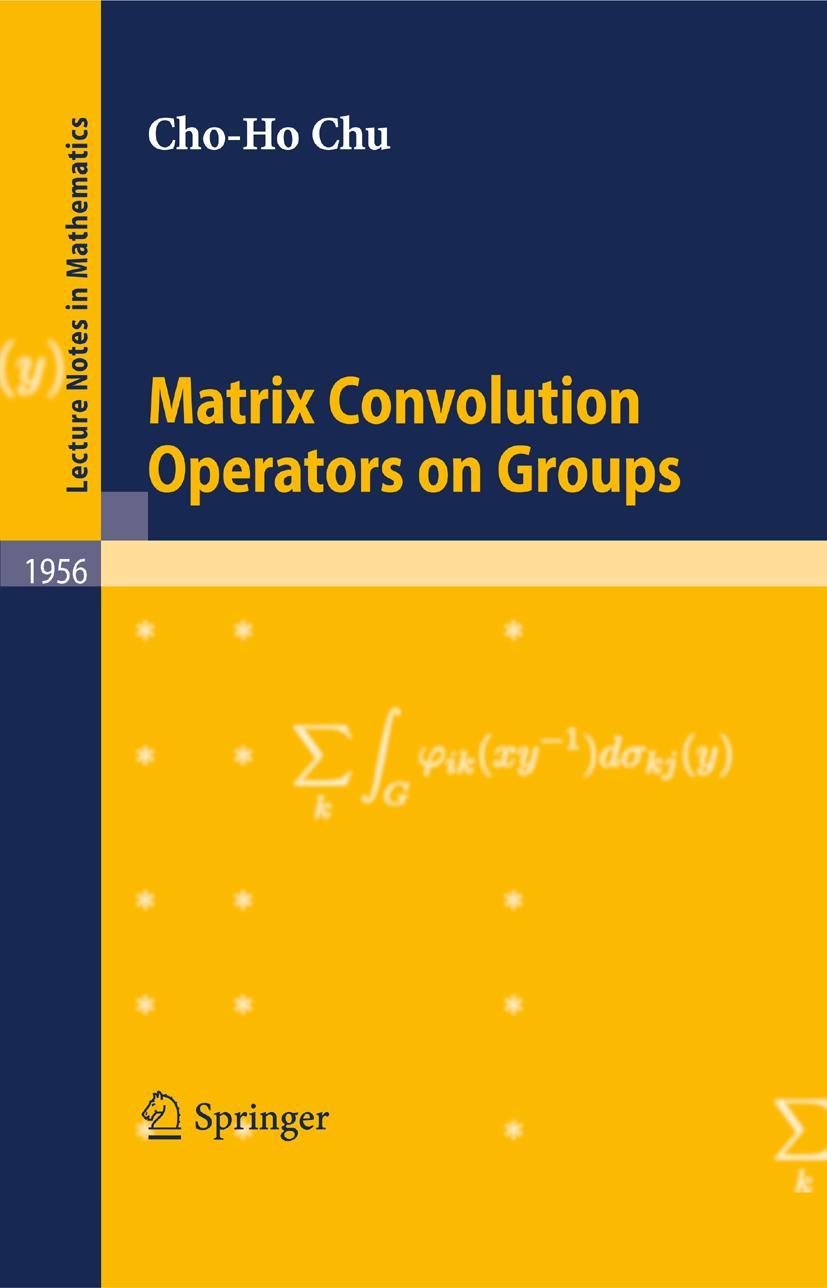 Vorderes Coverbild Matrix Convolution Operators on Groups