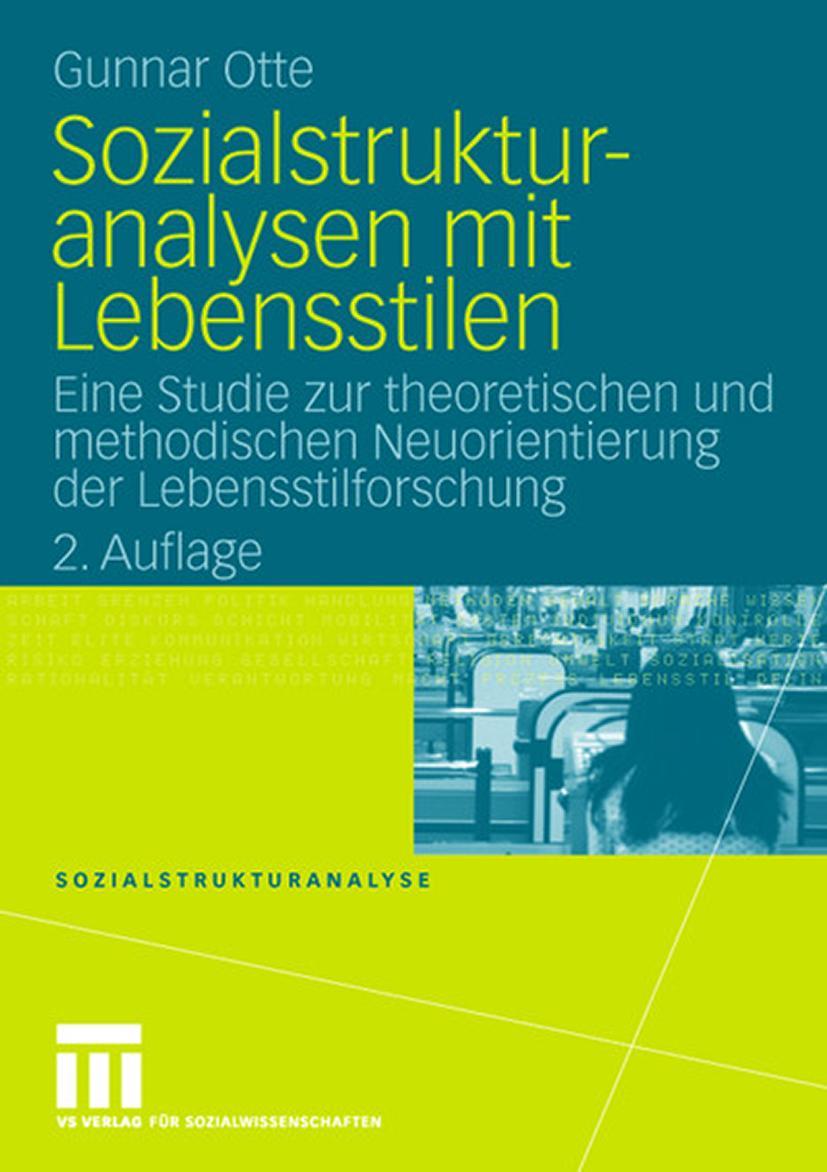 Vorderes Coverbild Sozialstrukturanalysen mit Lebensstilen
