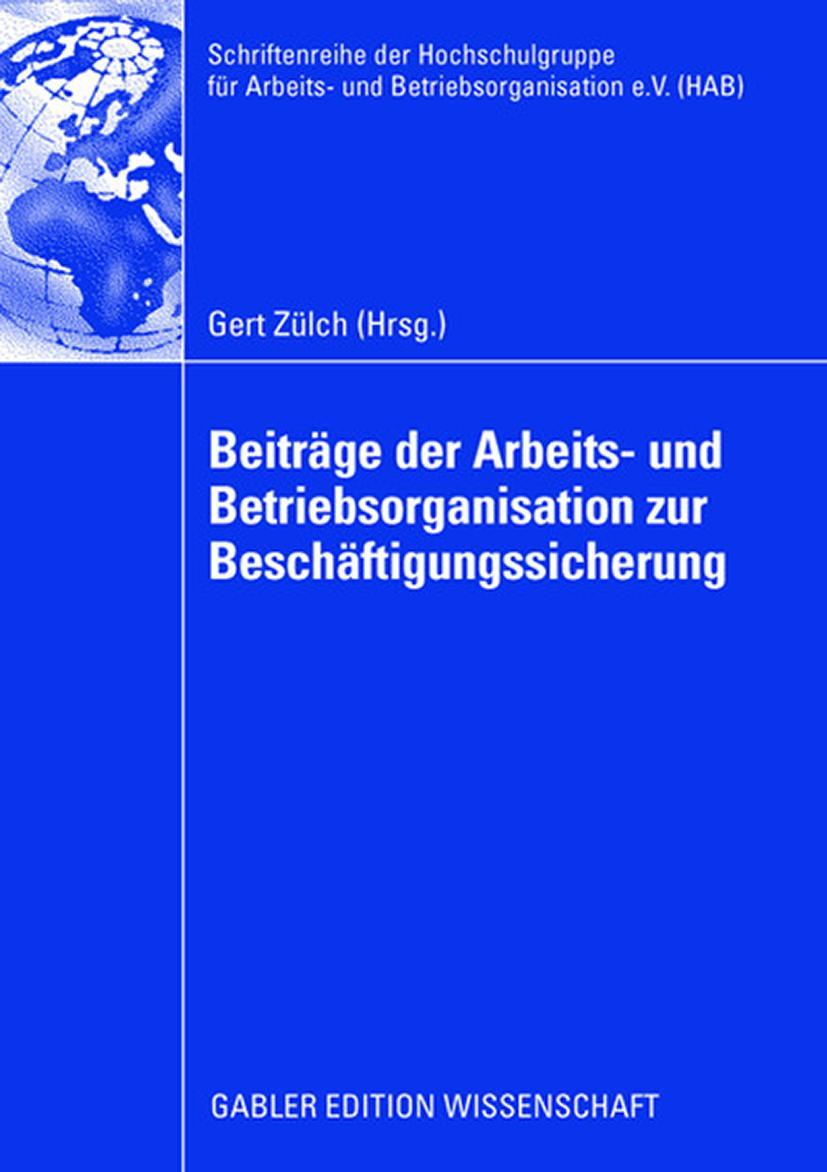Vorderes Coverbild Beiträge der Arbeits- und Betriebsorganisation zur Beschäftigungssicherung