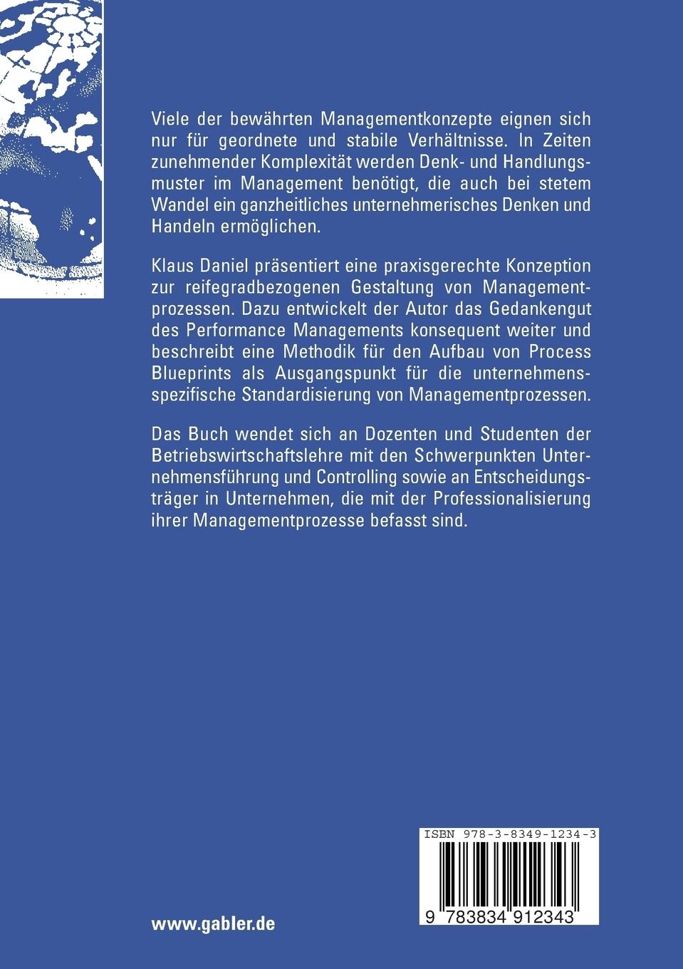 Rückseitencover Managementprozesse und Performance