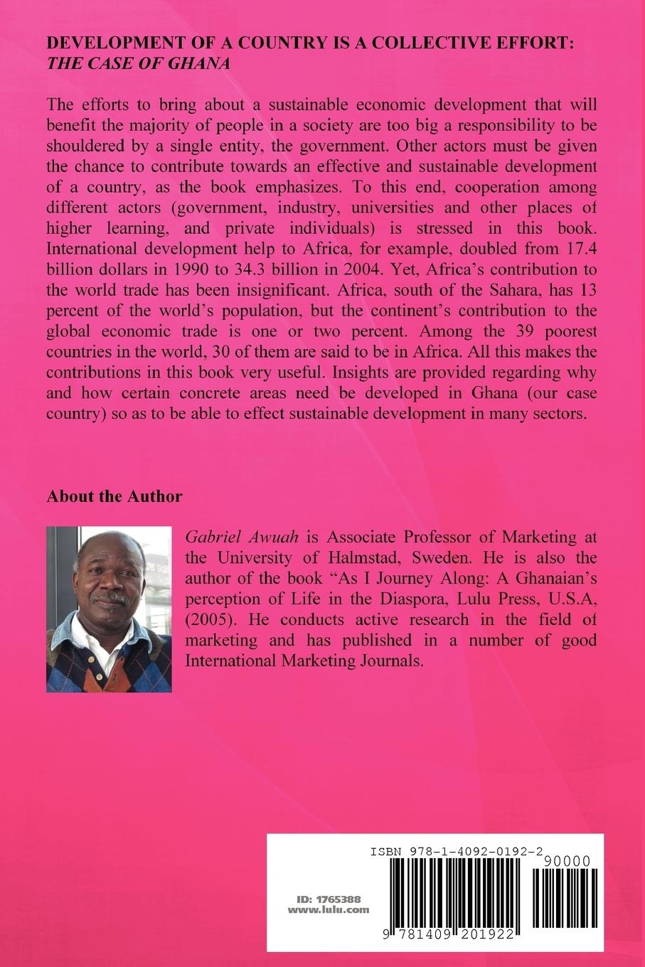 Rückseitencover Development of a Country is a Collective Effort