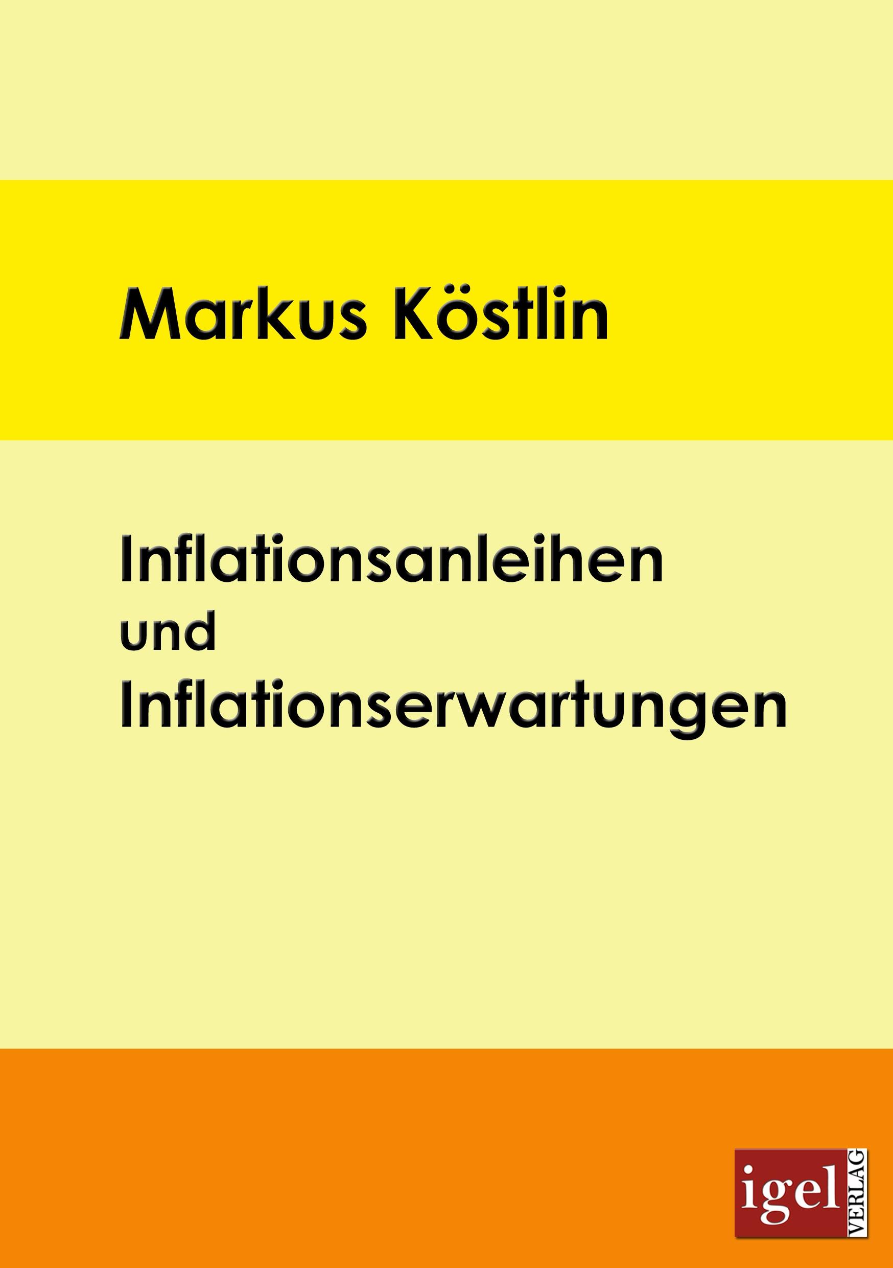 Vorderes Coverbild Inflationsanleihen und Inflationserwartungen