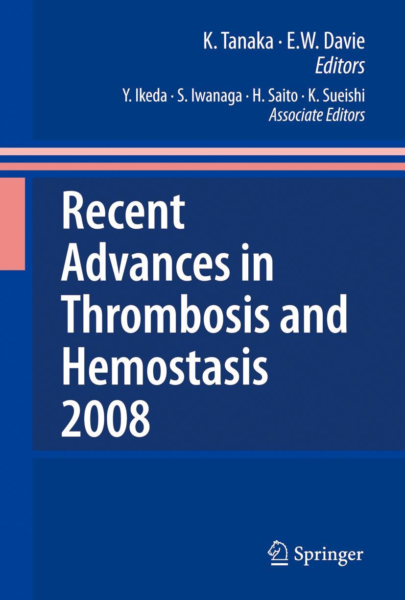 Vorderes Coverbild Recent Advances in Thrombosis and Hemostasis