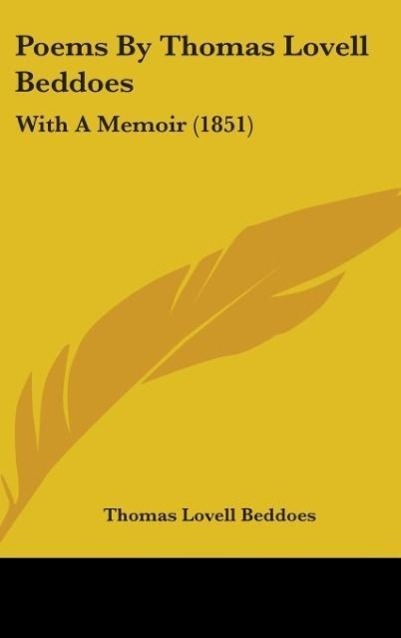 Vorderes Coverbild Poems By Thomas Lovell Beddoes