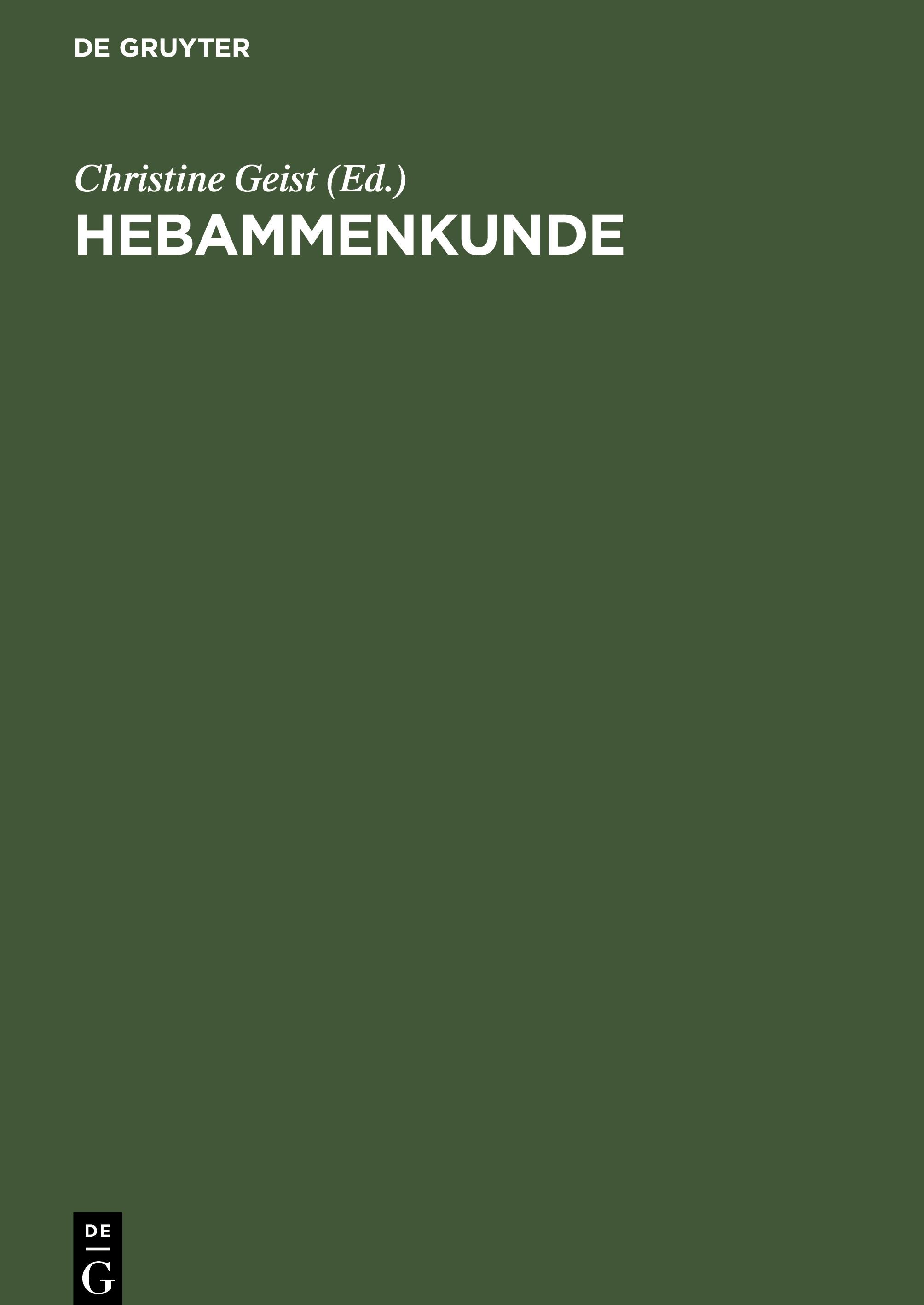 Vorderes Coverbild Hebammenkunde
